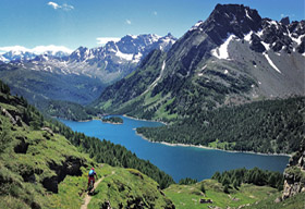 Swiss Alps Backcountry in mountainbiking