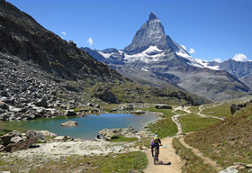 Chamonix to Zermatt Trip alps mountain bike