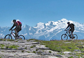 TransAlps Chamonix to Nice in mountainbiking